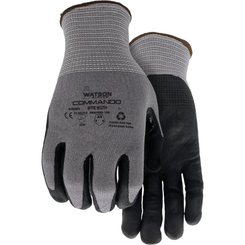 Gants r&eacute;sistant &agrave; la coupe 338 Commando, Taille Petit, Calibre 18, Rev&ecirc;tement Mousse de nitrile, Enveloppe en PEHP/Polyester/Spandex/Acier inoxydable, ASTM ANSI niveau A8/EN 388 niveau F Nia-Chem Ltd.