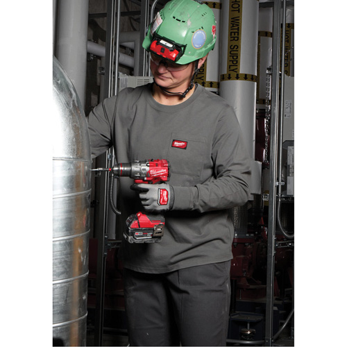 T-shirt &agrave; manches longues avec poches GRIDIRON, Femmes, T-petit, Bleu Nia-Chem Ltd.