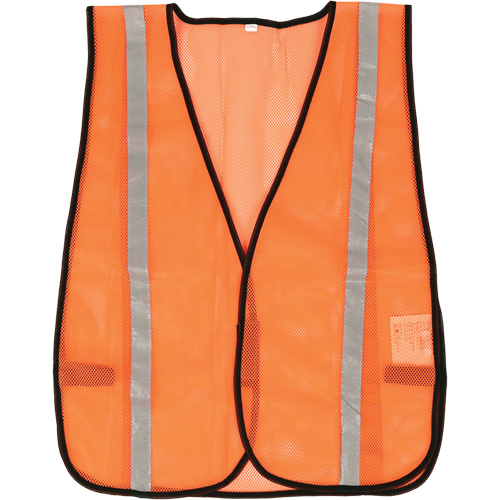 Compact Mesh Safety Vest, High Visibility Orange, Polyester Nia-Chem Ltd.