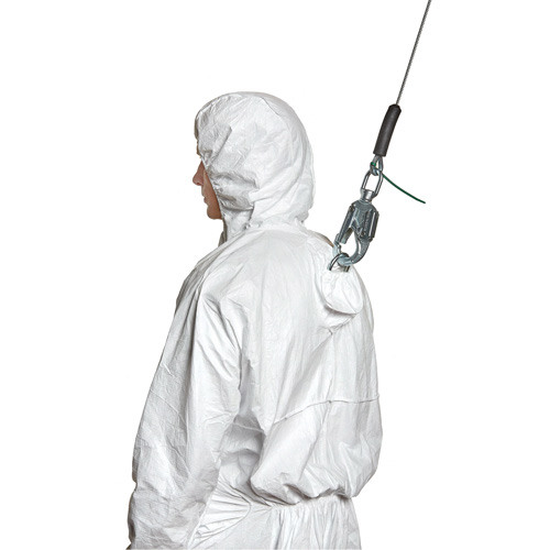 Harness-Compatible Disposable Coverall, Small, White, Tyvek&reg; 500 Nia-Chem Ltd.