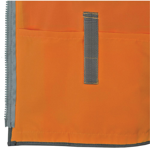 Veste de s&eacute;curit&eacute; pour arpenteur Pioneer avec fermeture &agrave; glissi&egrave;re et dos en maille, Orange haute visibilit&eacute;, Petit, Polyester Nia-Chem Ltd.