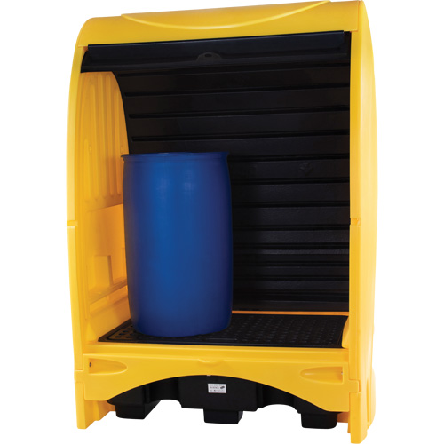 2-Drum Hard Cover Spill Pallet, 43.11" L x 61.61" W x 83.07" H, 1433 lbs. Load Capacity Nia-Chem Ltd.