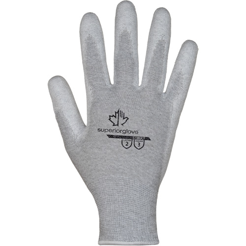KnitActiv Electrostatic Dissipative Low-Linting White Gloves, 5, Polyurethane Coating, 13 Gauge, Nylon/Cotton Shell Nia-Chem Ltd.
