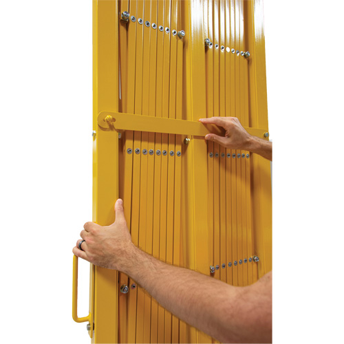 Expandable Barrier, 84" H x 20' L, Yellow Nia-Chem Ltd.