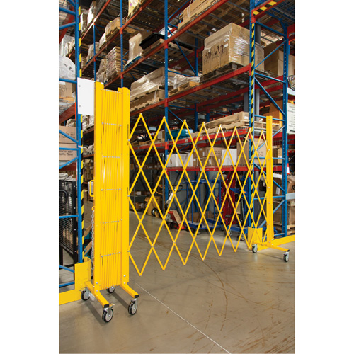 Expandable Barrier, 84" H x 20' L, Yellow Nia-Chem Ltd.