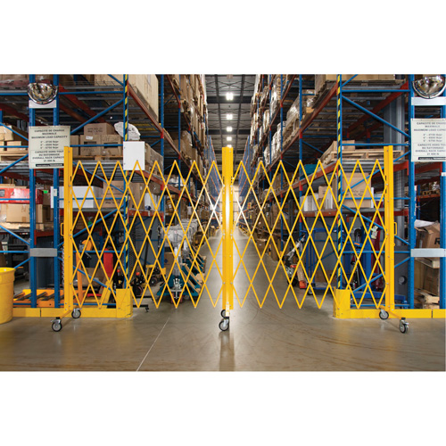 Expandable Barrier, 84" H x 20' L, Yellow Nia-Chem Ltd.