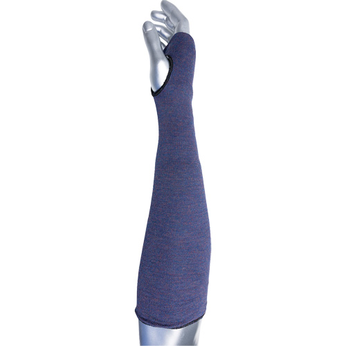 Manchette ASP &agrave; 2 plis avec trou pour pouce ECO Series Kut Gard, Aramide, 14", ASTM ANSI niveau A3, Mauve Nia-Chem Ltd.