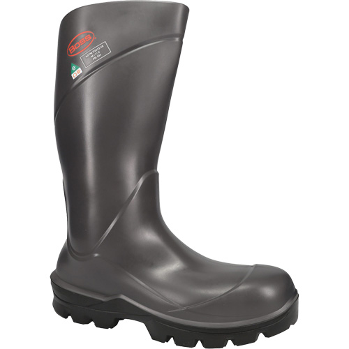 Bottes de s&eacute;curit&eacute; int&eacute;grales Boss Footwear, Polyur&eacute;thane, Embout Acier, Taille 4, Imperm&eacute;able Nia-Chem Ltd.