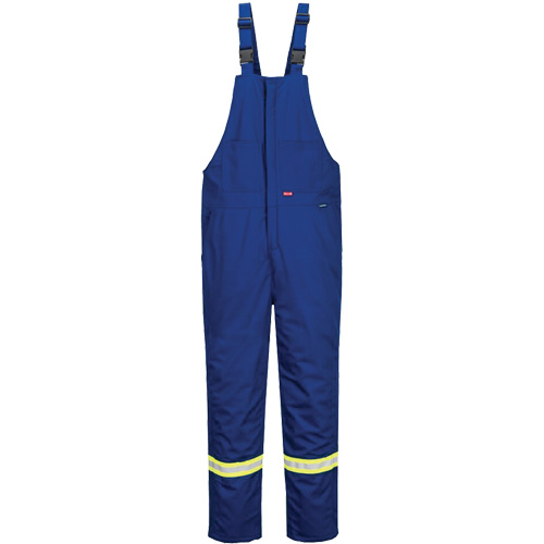Bizflame&reg; 88/12 Insulated Bib Pants, Cotton/Nylon, Small, Blue Nia-Chem Ltd.