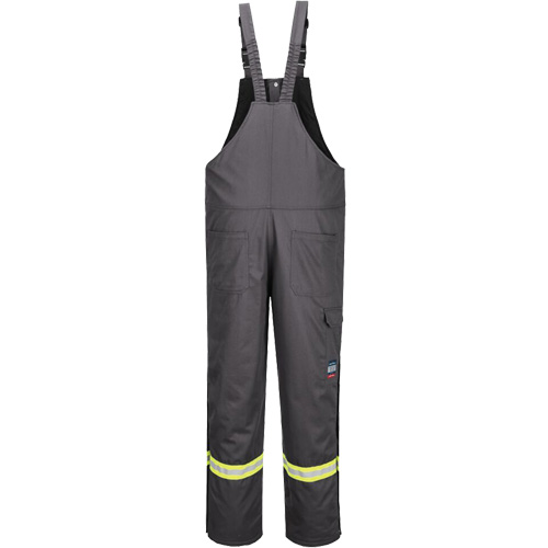 Bizflame&reg; 88/12 Insulated Bib Pants, Cotton/Nylon, Medium (Tall), Grey Nia-Chem Ltd.
