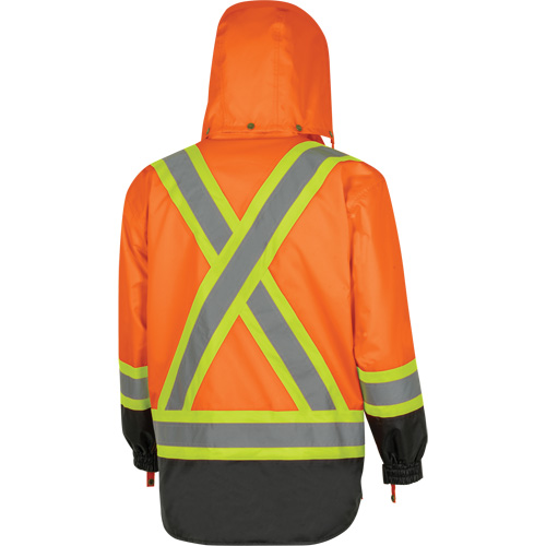 5056 Pioneer&reg; Yukon 7-in-1 Waterproof Winter Safety Parka, Polyester, Black/High Visibility Orange, X-Small Nia-Chem Ltd.