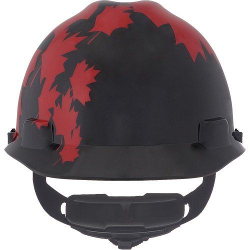 Specialty V-Gard&reg; Hard Hat, Ratchet Suspension, Black/Red Nia-Chem Ltd.
