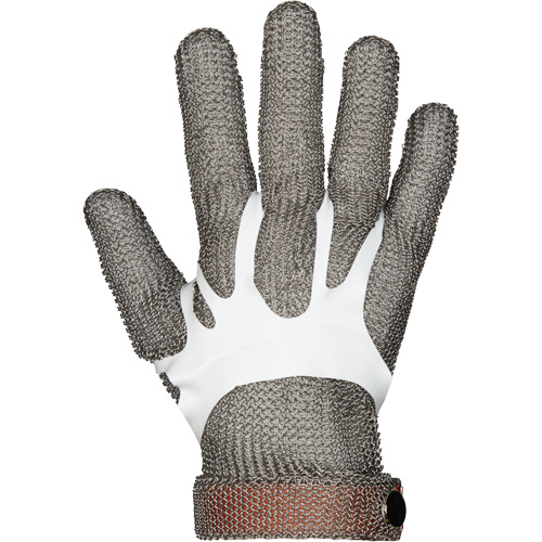 Gants en maille m&eacute;tallique MMG conformes aux normes alimentaires, Taille 2T-petit, Enveloppe en Acier inoxydable, ASTM ANSI niveau A9 Nia-Chem Ltd.