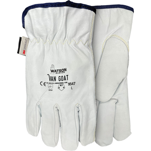 9547 Van Goat Cut Protection Gloves, X-Small, Grain Goatskin Palm, Thinsulate/Steel/Polyester/Para-Aramid Inner Lining Nia-Chem Ltd.