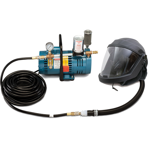 Syst&egrave;me de casque et de protection respiratoire &agrave; adduction d'air DEFENDER pour 1 travailleur Nia-Chem Ltd.