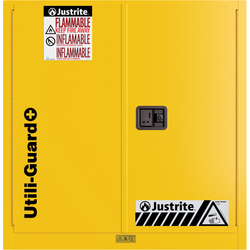 Utili-Guard+ Flammable Safety Cabinet, 30 gal., 1 Door, 43" W x 44" H x 22" D Nia-Chem Ltd.