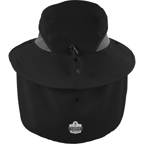 Chapeau de garde forestier 8934 Chill-Its avec prot&egrave;ge-nuque, grand/ T-grand, Noir Nia-Chem Ltd.