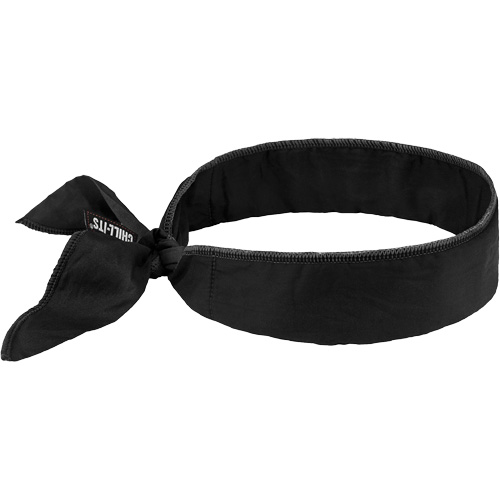 Bandeau de refroidissement Chill-Its 6702 avec polym&egrave;res int&eacute;gr&eacute;s et fermeture &agrave; nouer, Noir Nia-Chem Ltd.