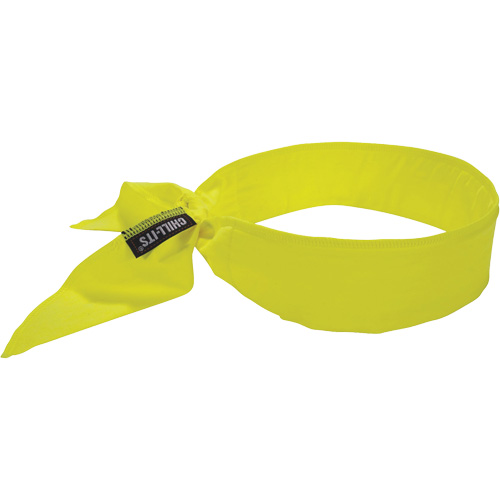 Chill-Its 6702 Cooling Headband with Embedded Polymers & Tie Closure, High Visibilty Lime-Yellow Nia-Chem Ltd.