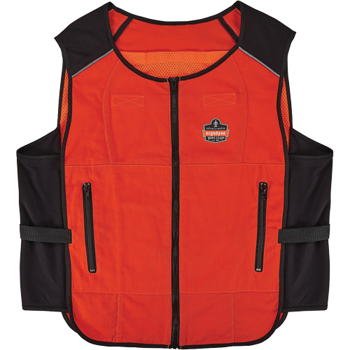 Chill-Its 6260 Lightweight Phase Change Cooling Vest with Rechargeable Packs, 2X-Large/3X-Large, Orange Nia-Chem Ltd.