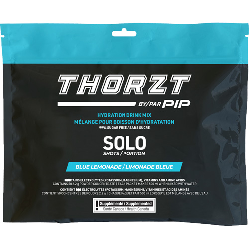 THORZT Sugar-Free Solo Shot Hydration Drink Mix, Single Serve, Blue Lemonade Nia-Chem Ltd.