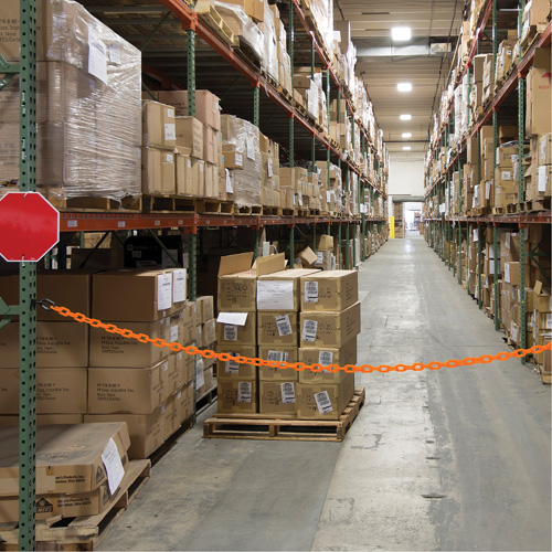 Magnetic Chain Barrier Warehouse Kit, Orange Nia-Chem Ltd.