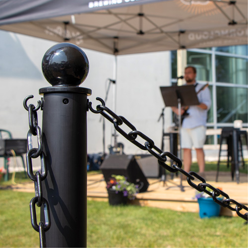 Chaîne de barri&egrave;re en plastique, Vert Nia-Chem Ltd.