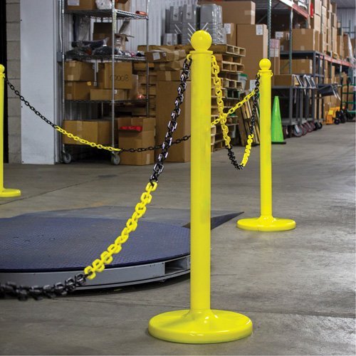 Chaîne de barri&egrave;re en plastique &agrave; deux couleurs, Vert/Blanc Nia-Chem Ltd.