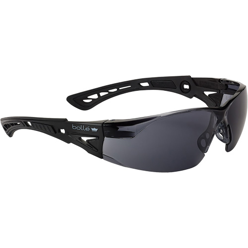 Rush+ Small BSSI Safety Glasses, Grey/Smoke Lens, Anti-Fog/Anti-Scratch, ANSI Z87+ Nia-Chem Ltd.