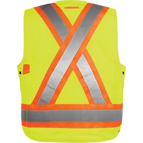 High-Visibility Surveyor's Vest, High Visibility Orange, Small, Polyester Nia-Chem Ltd.