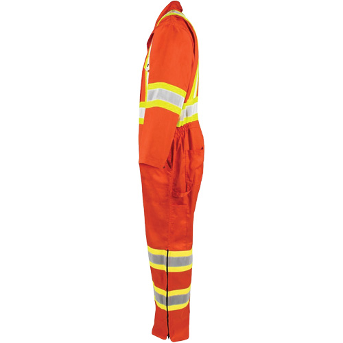 Combinaison non doubl&eacute;e haute visibilit&eacute;, Petit, Orange haute visibilit&eacute; Nia-Chem Ltd.