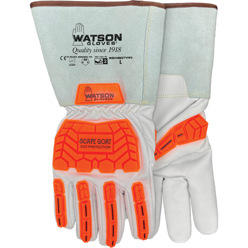Gants r&eacute;sistants &agrave; la coupe Scape Goat, Petit, Paume en Ch&egrave;vre, Poignet Manchette/Conducteur Nia-Chem Ltd.