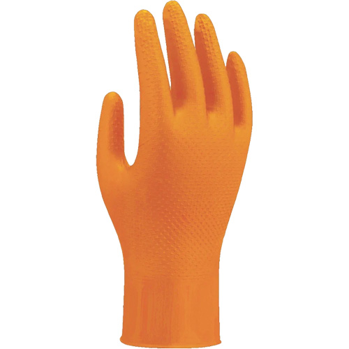709HVO High-Visibility Disposable Gloves, 10/X-Large, Nitrile, 8-mil, Powder-Free, Orange Nia-Chem Ltd.