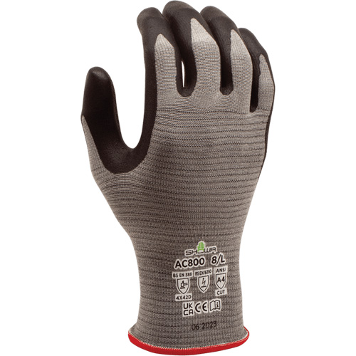 Gants DURACoil Alpha AC800 ESD, Taille 2T-Grand/10, Calibre 18, Rev&ecirc;tement Nitrile micromousse, Enveloppe en PEHP, ASTM ANSI niveau A4/EN 388 niveau D Nia-Chem Ltd.