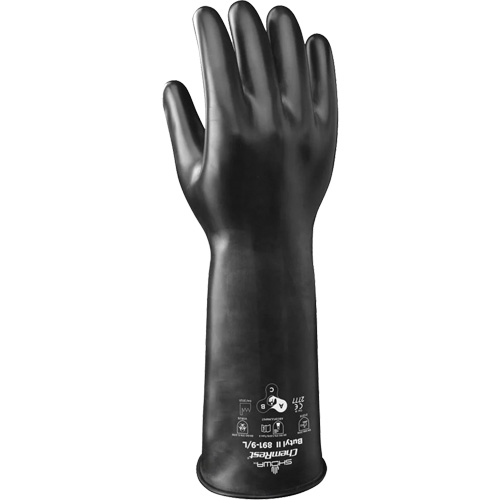 Gants r&eacute;sistant &agrave; l'acide & aux produits chimiques 981, Taille 2T-Grand/11, 14" lo, Caoutchouc butyle/Viton, 28 mils Nia-Chem Ltd.