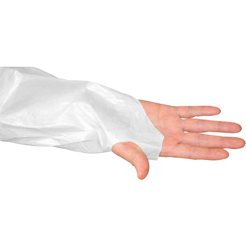 Blouse CoverMe avec passe-pouces, Taille unique, Blanc, Poly&eacute;thyl&egrave;ne Nia-Chem Ltd.