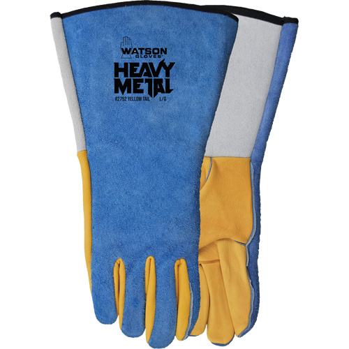 Gants de soudage Yellow Tail MIG/TIG, Cuir fleur de daim/Cuir de vache refendu, Taille Grand Nia-Chem Ltd.