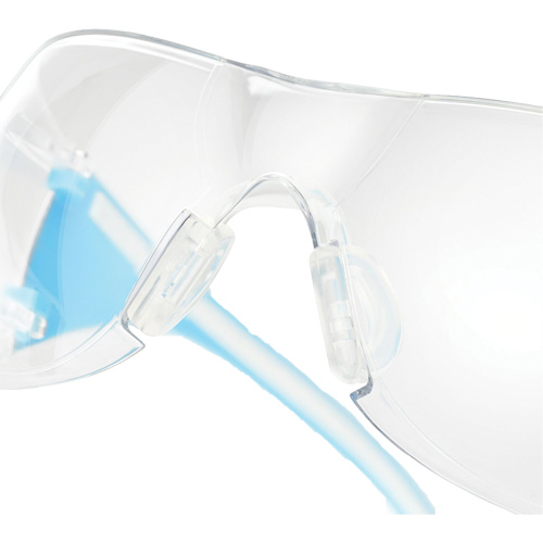 Lunettes de s&eacute;curit&eacute; bleu/blanc Adapt Lite, Lentille Transparent, Antibu&eacute;e/Anti-&eacute;gratignures, ANSI Z87+/R&eacute;pond ou surpasse la norme CSA Z94.3 Nia-Chem Ltd.