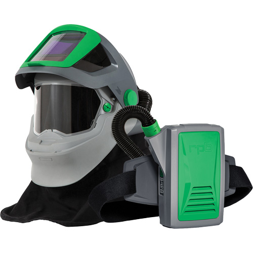 Respirateur de soudage Z4 avec cape &agrave; l'&eacute;paule FR & APR motoris&eacute; PX5, Respirateur &agrave; masque/Masque de soudage Nia-Chem Ltd.