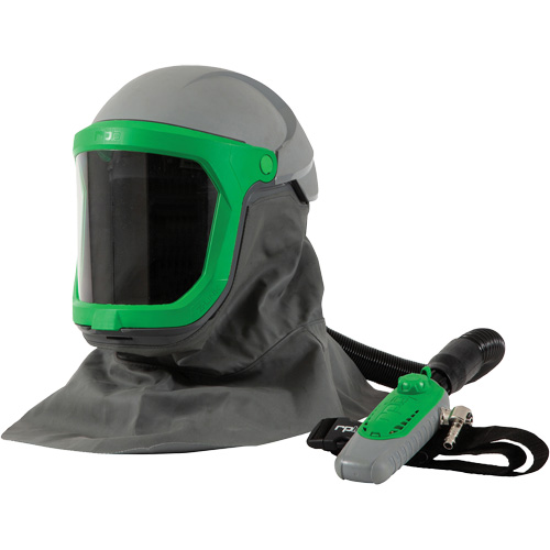 Z-Link Respirator with Safety Lens, FR Shoulder Cape, Breathing Tube & C40, Facepiece Respirator/Welding Helmet Nia-Chem Ltd.