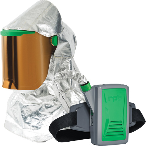 Z-Link Radiant Heat Respirator with Belt Mount & Blower, Facepiece Respirator/Headcover & Faceshield, Lithium-Ion Battery Nia-Chem Ltd.
