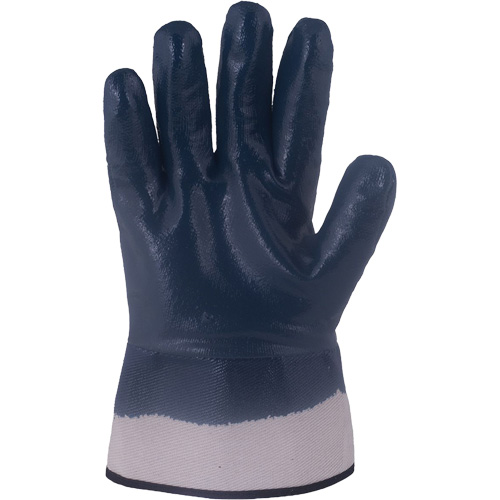 Horizon&reg; Navy Gloves with Pasted Cuffs, Large, Nitrile Coating, Jersey/Cotton Shell Nia-Chem Ltd.