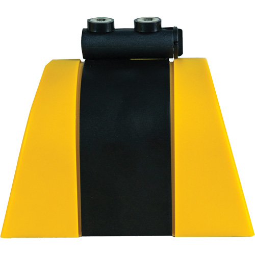 HAZLOK Safety Barrier System, Plastic, Magnetic Mount, 30', Black and Yellow Tape Nia-Chem Ltd.