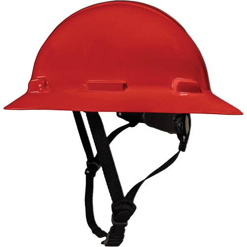 Casque de s&eacute;curit&eacute; &agrave; bordure compl&egrave;te LIDGUARD avec mentonni&egrave;re, R&eacute;pond aux normes CSA type 1, Suspension Rochet, Ventil&eacute; Nia-Chem Ltd.