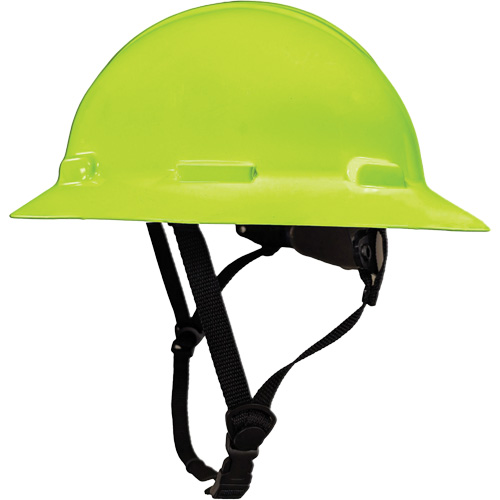 Casque de s&eacute;curit&eacute; &agrave; bordure compl&egrave;te LIDGUARD avec mentonni&egrave;re, R&eacute;pond aux normes CSA type 1, Suspension Rochet, Ventil&eacute; Nia-Chem Ltd.