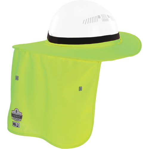 Chill-Its&reg; Lime Green FR Hard Hat Brim with Neck Shade Nia-Chem Ltd.