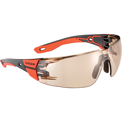 RUSH+ 2.0 M/L Safety Glasses with Black & Red Frame, Copper Lens, Anti-Fog/Anti-Scratch, ANSI Z87+ Nia-Chem Ltd.
