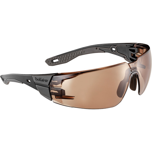 RUSH+ 2.0 M/L Safety Glasses with Black & Grey Frame, Bronze Lens, Anti-Fog/Anti-Scratch, ANSI Z87+ Nia-Chem Ltd.