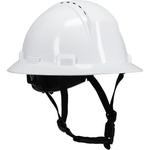 Kilimanjaro Full Brim Safety Helmet with HDPE Shell, Meets CSA Type 2, Ratchet Suspension, Vented Nia-Chem Ltd.