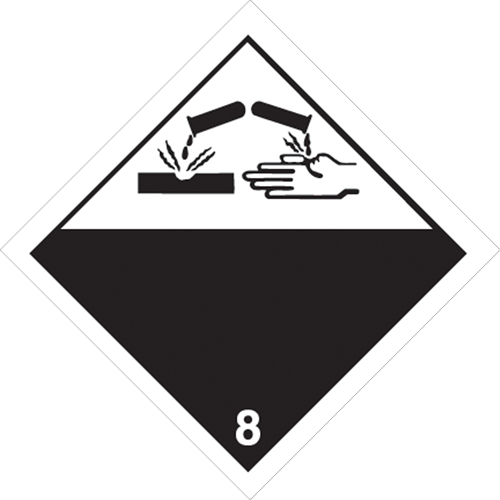 Corrosive Materials TDG Placard, Tagboard Nia-Chem Ltd.